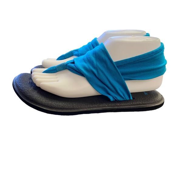 Sanuk Yoga Sling Sandals Aqua Size 8 - Picture 5 of 6